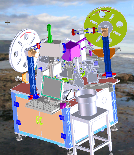 N313031-Non-Standard Precision Cam-Type Pin Insertion, Spot Welding & Inspection Integrated Machine 3D Model (STP)