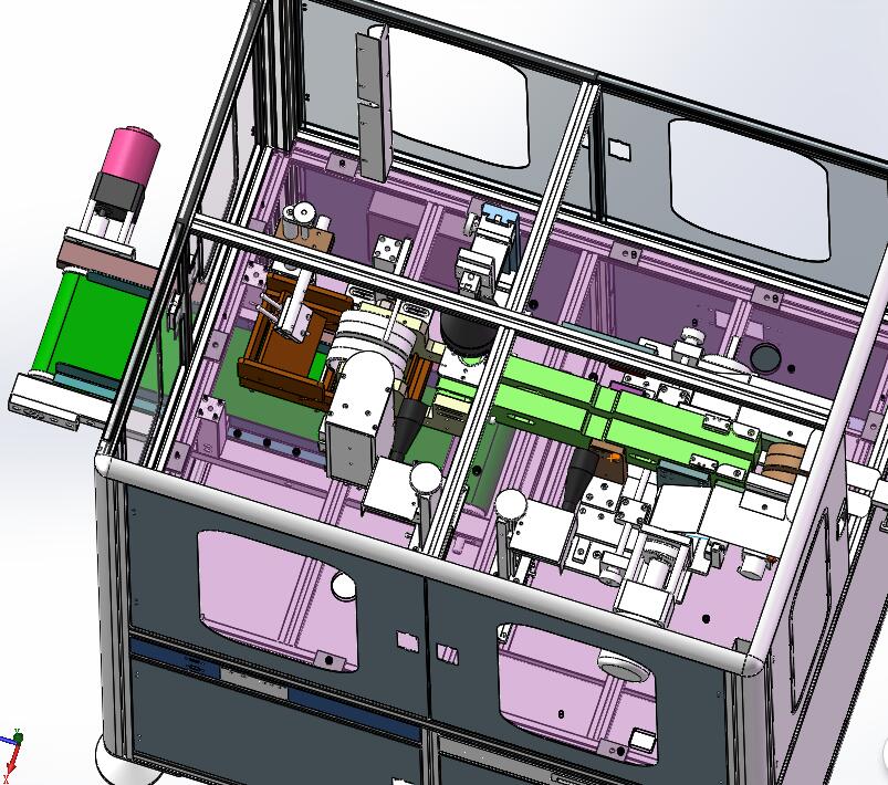 N305058 - Complete Original 3D Drawings of Steel Belt Screw Visual Inspection Machine