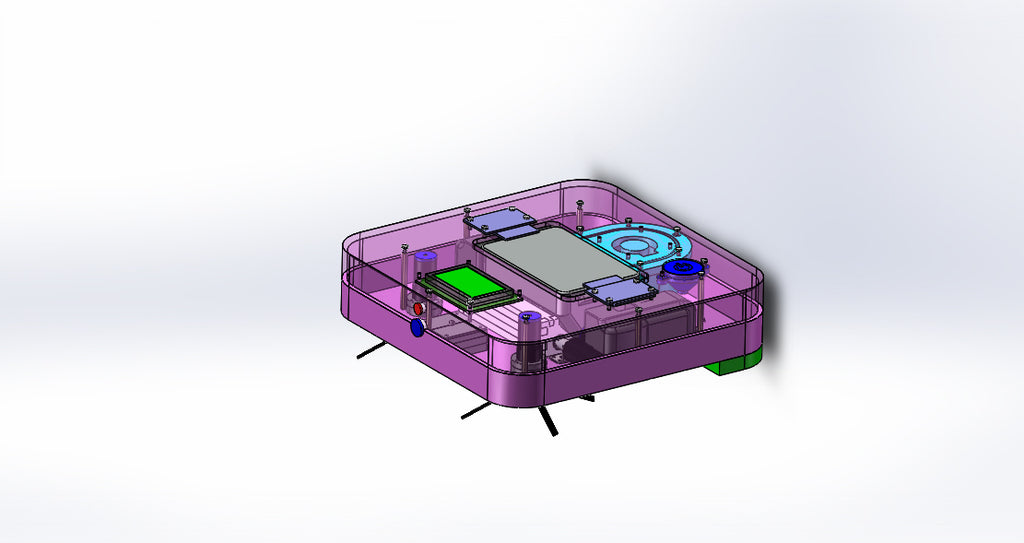 N346006 - Sweeping Robot Design Model Drawings, Designed by Solidworks with STEP & X_T Format