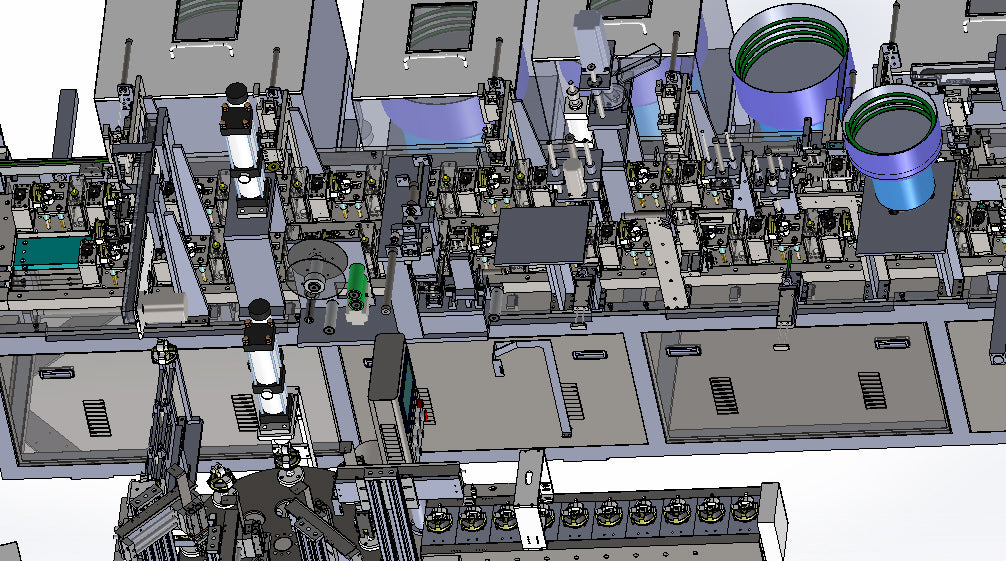 N301017 A Complex Automatic Motor Assembly Production Line