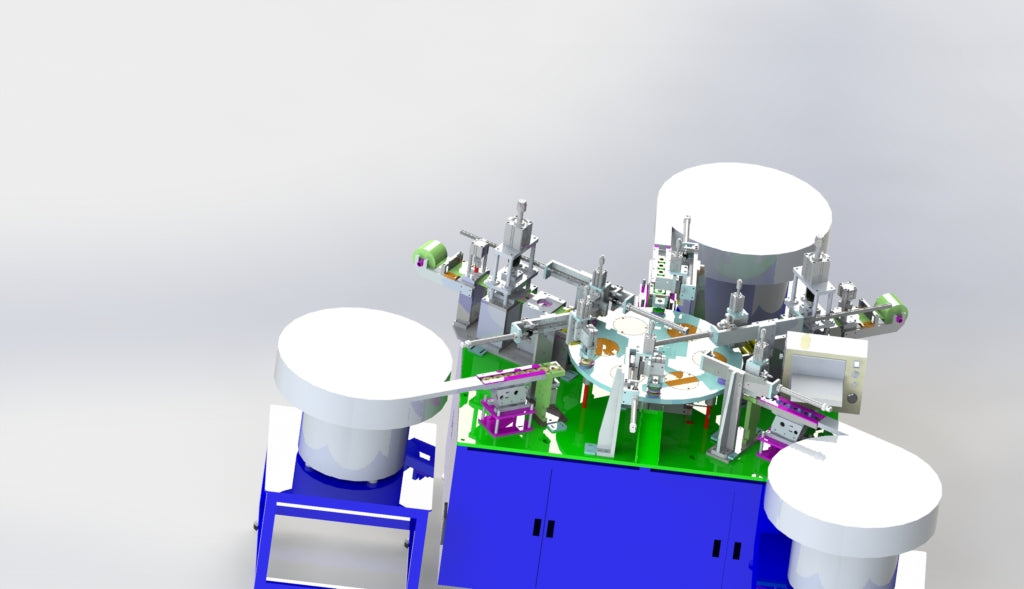 N301173 Turntable Type Three-layer Cover Automatic Assembly Machine