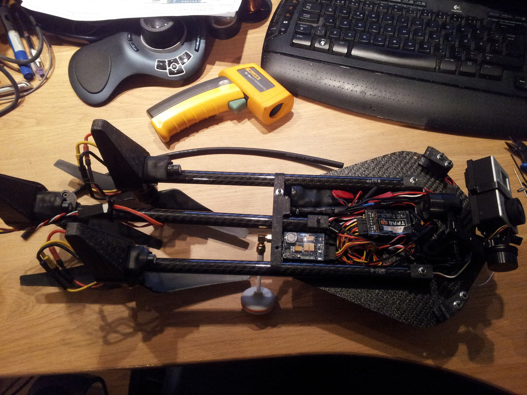 N348001 - 660mm Triaxial Rotor UAV 3D Drawings, STP Format