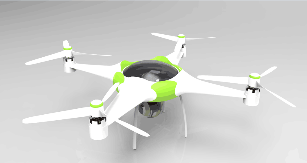 N348026 - UAV Styling 3D Modeling Drawings for Mechanical Innovation Design Competition, Designed by Solidworks