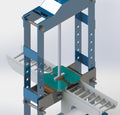 N314052-Shoe Sole Cutting Machine with Conveyor 3D Model (Solidworks)