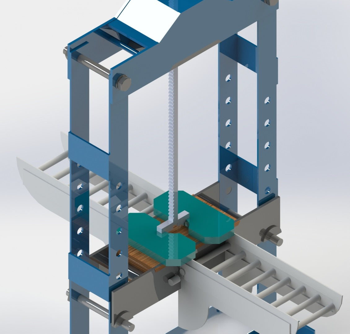 N314052-Shoe Sole Cutting Machine with Conveyor 3D Model (Solidworks)