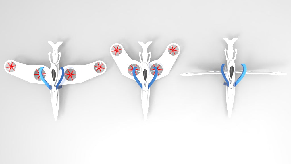 N348017 - Bionic Bird-shaped UAV Styling 3D Drawings, Designed by Solidworks