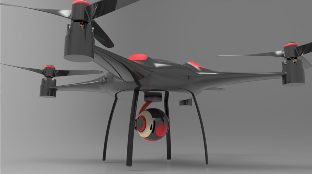 N348026 - UAV Styling 3D Modeling Drawings for Mechanical Innovation Design Competition, Designed by Solidworks