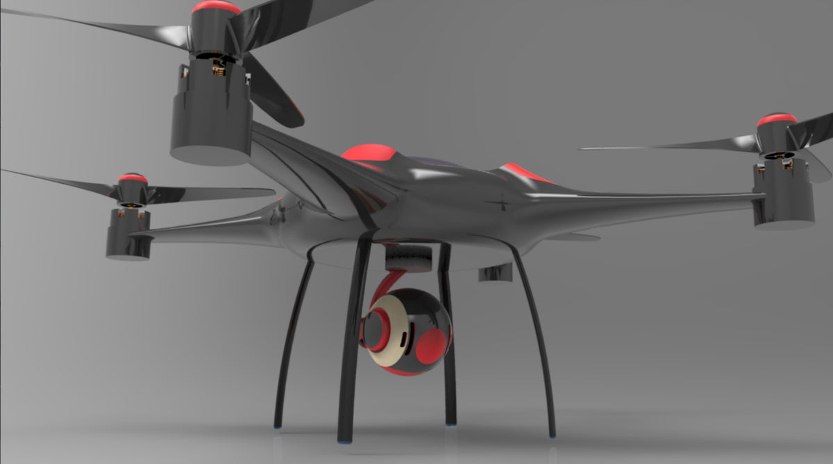 N348026 - UAV Styling 3D Modeling Drawings for Mechanical Innovation Design Competition, Designed by Solidworks