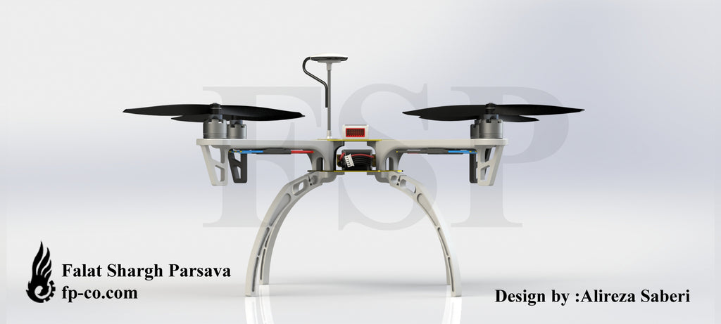 N348023 - DJI F450 UAV Frame 3D Modeling Drawings, Designed by SOLIDWORKS