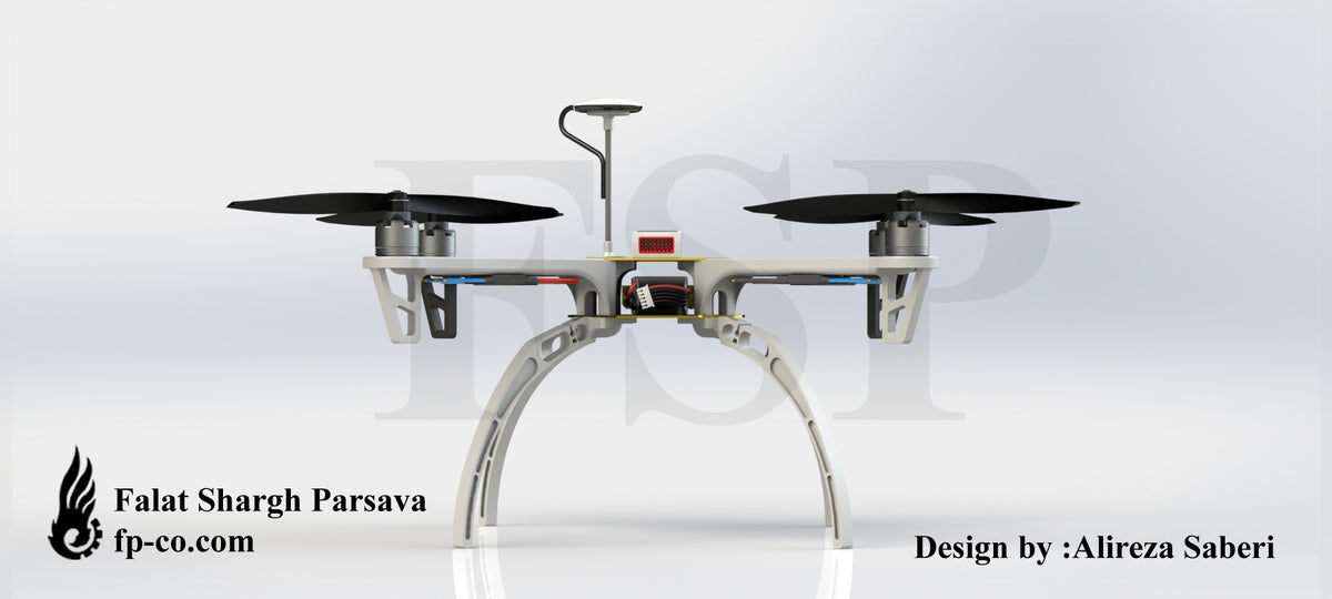 N348023 - DJI F450 UAV Frame 3D Modeling Drawings, Designed by SOLIDWORKS
