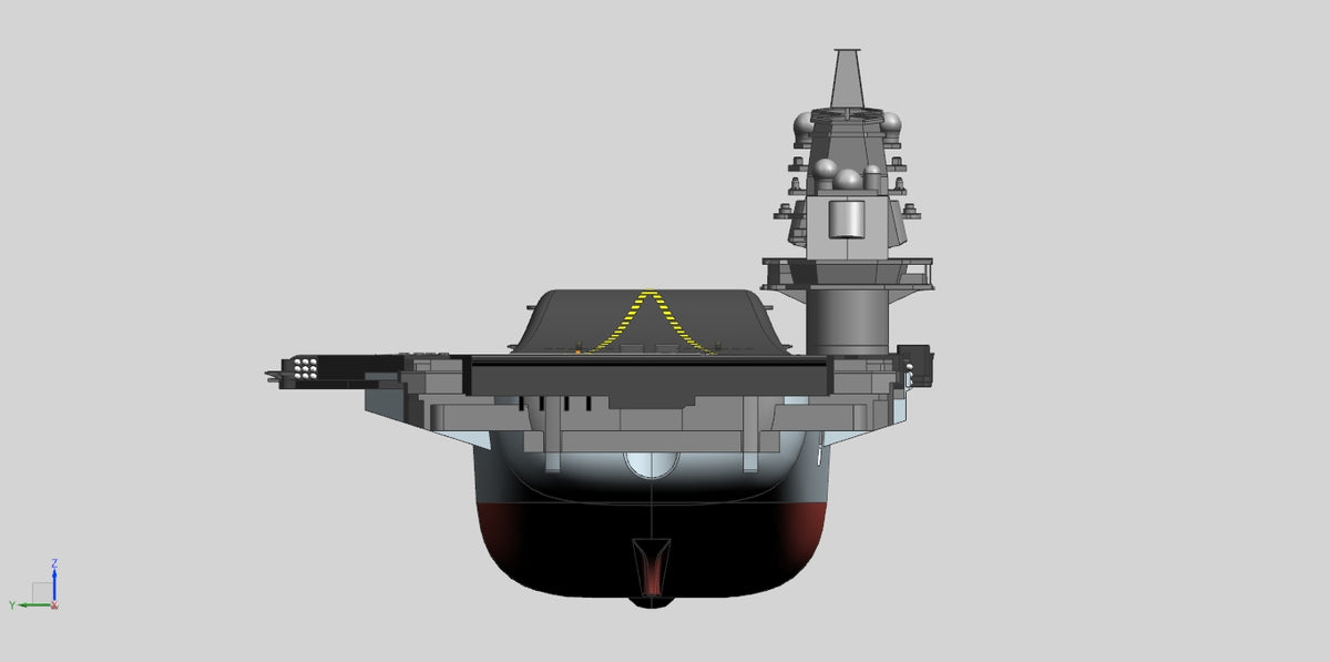 N349025 - Liaoning Aircraft Carrier 3D Model Drawings, Designed by UG NX9, with IGS  STP  X_T  STL Format