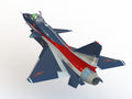 N349016 - J-10 Fighter (August 1st Aerobatic Team Coating) 3D Modeling Drawings, Designed by Solidworks