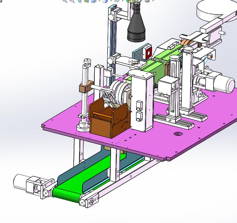 N305058 - Complete Original 3D Drawings of Steel Belt Screw Visual Inspection Machine