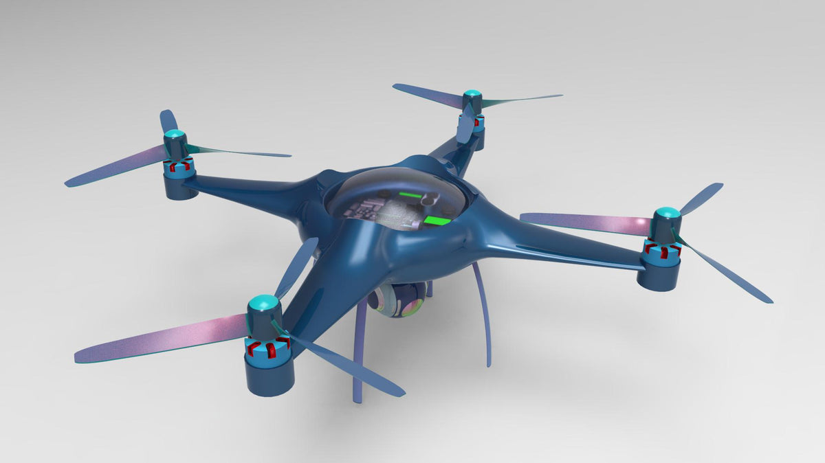 N348026 - UAV Styling 3D Modeling Drawings for Mechanical Innovation Design Competition, Designed by Solidworks