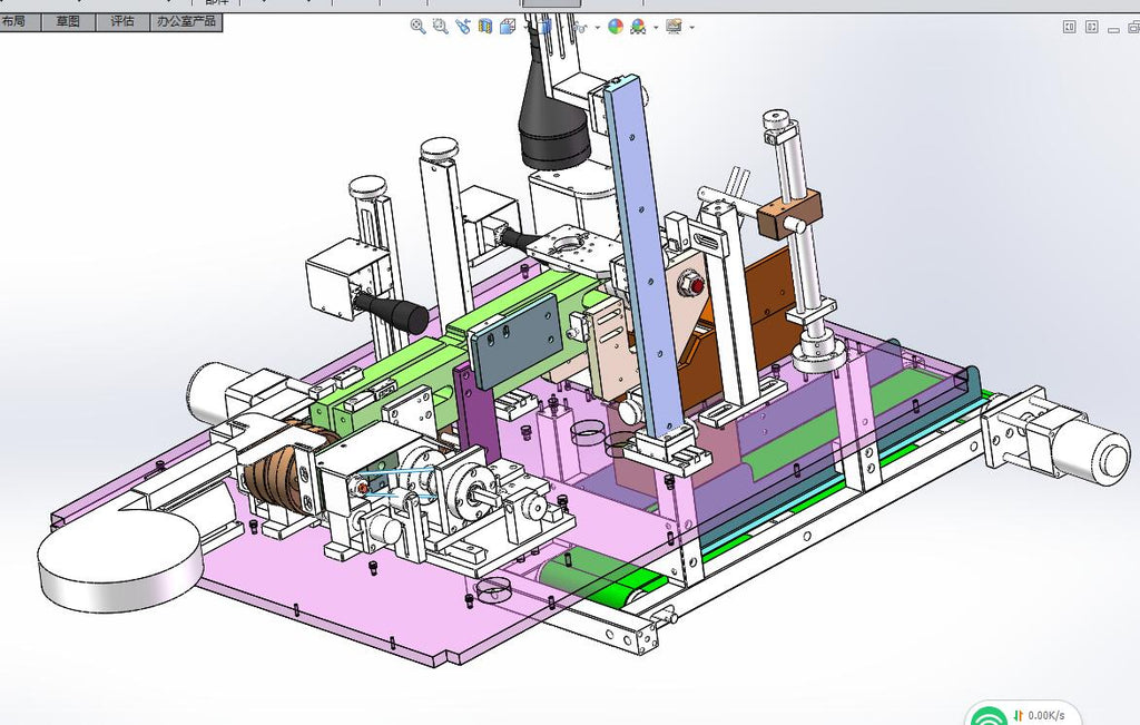 N305058 - Complete Original 3D Drawings of Steel Belt Screw Visual Inspection Machine