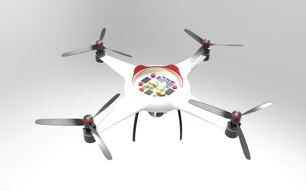 N348026 - UAV Styling 3D Modeling Drawings for Mechanical Innovation Design Competition, Designed by Solidworks