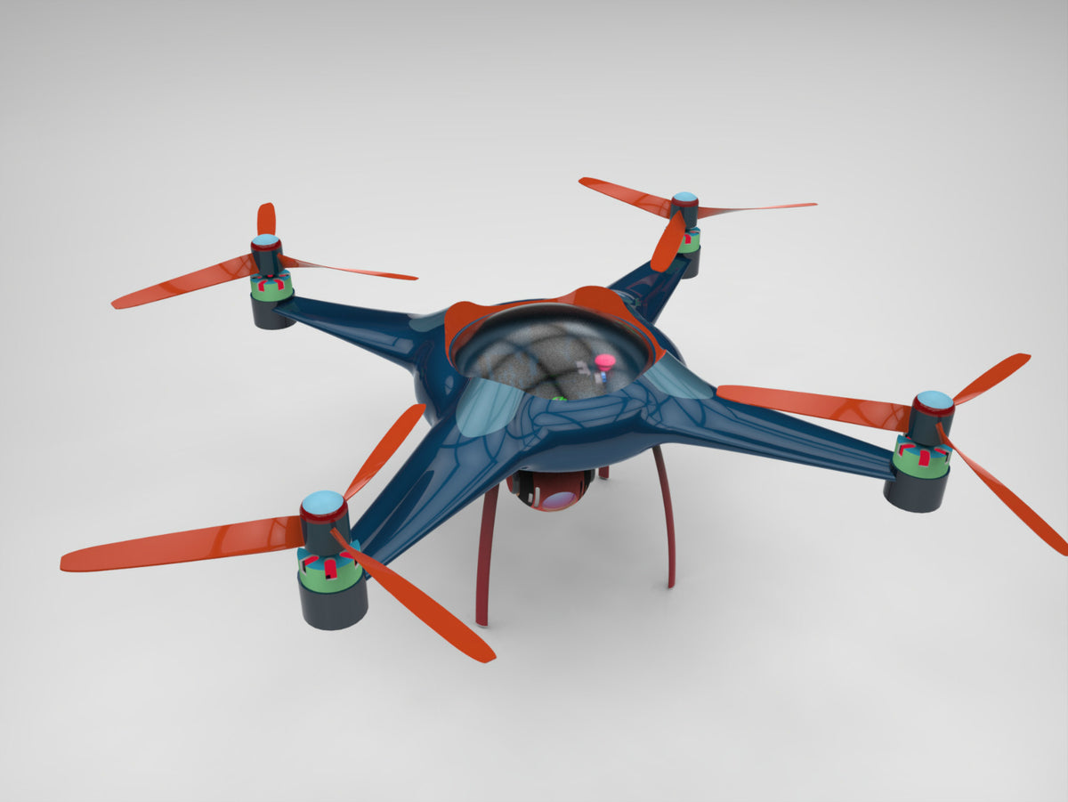 N348026 - UAV Styling 3D Modeling Drawings for Mechanical Innovation Design Competition, Designed by Solidworks