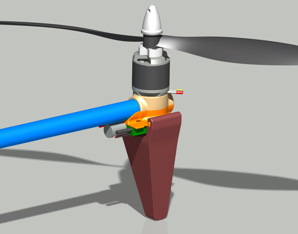 N348001 - 660mm Triaxial Rotor UAV 3D Drawings, STP Format