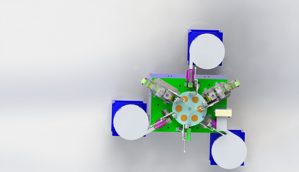 N301173 Turntable Type Three-layer Cover Automatic Assembly Machine