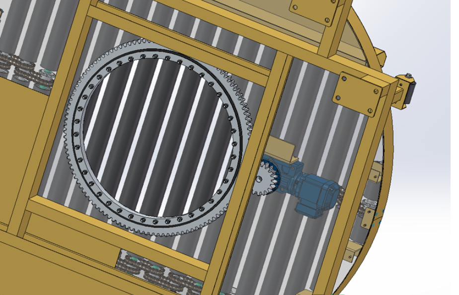 A0530. Heavy-duty Roller Conveyor Turntable
