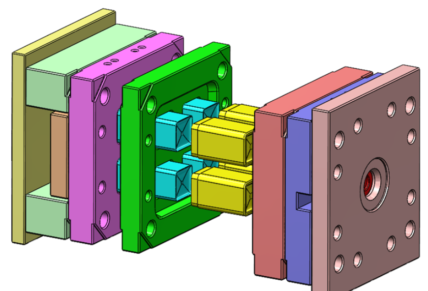 A0600. Injection Mold for Deep Hole Container