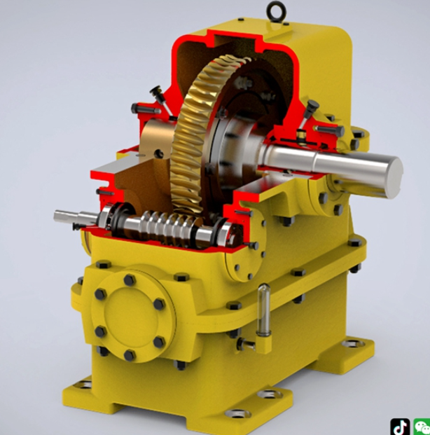 A0730. 2-Stage Worm Reducer