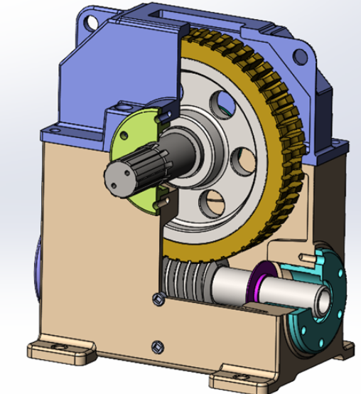 A0731. Worm Gearbox