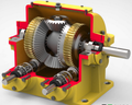 A0733. Worm & Bevel Gearbox