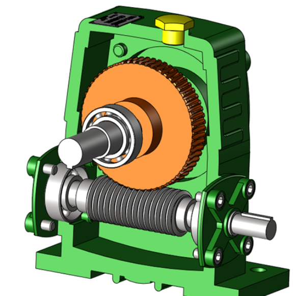 A0735. Worm Reduction Gearbox