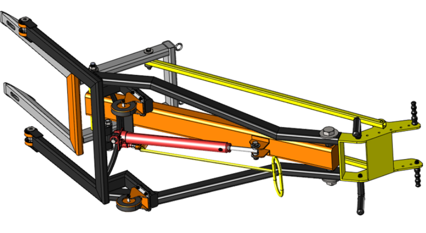 A0834. Portable Crank Lift Truck