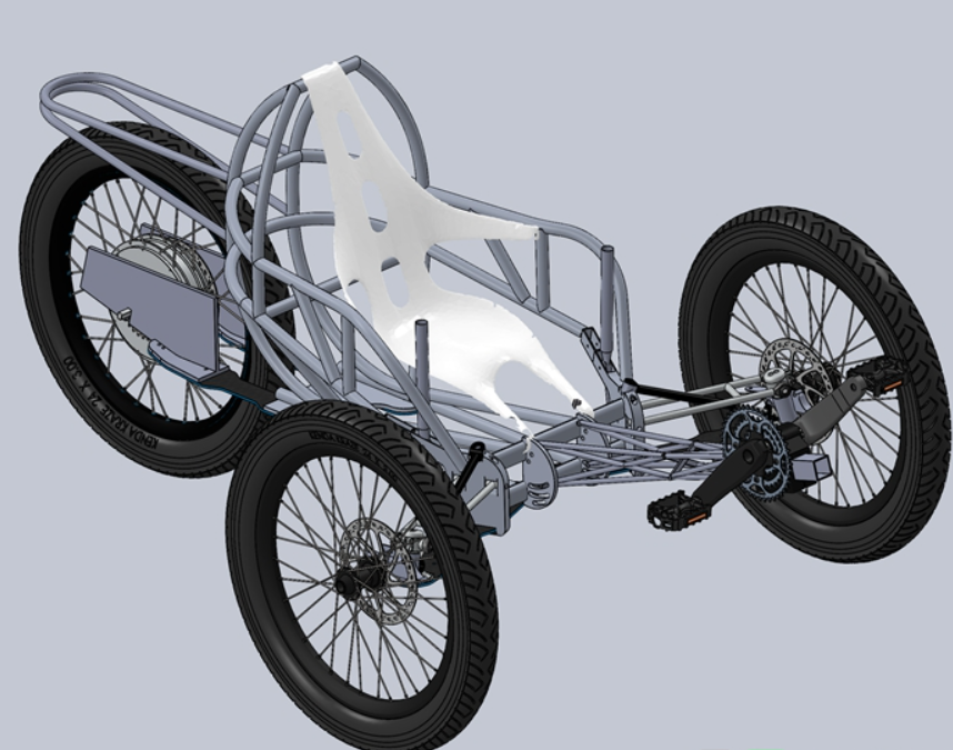 A1035. Reverse Trike Bicycle