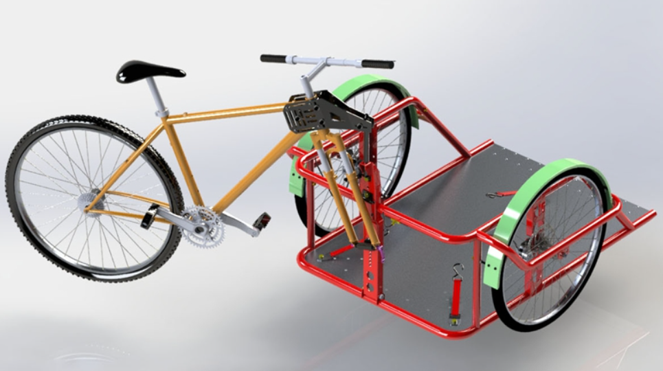 A1040. Reverse Trike Bicycle