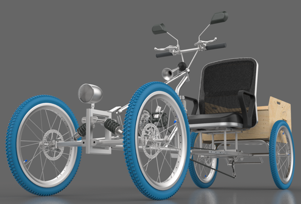 1041. Four-Wheeled Bicycle