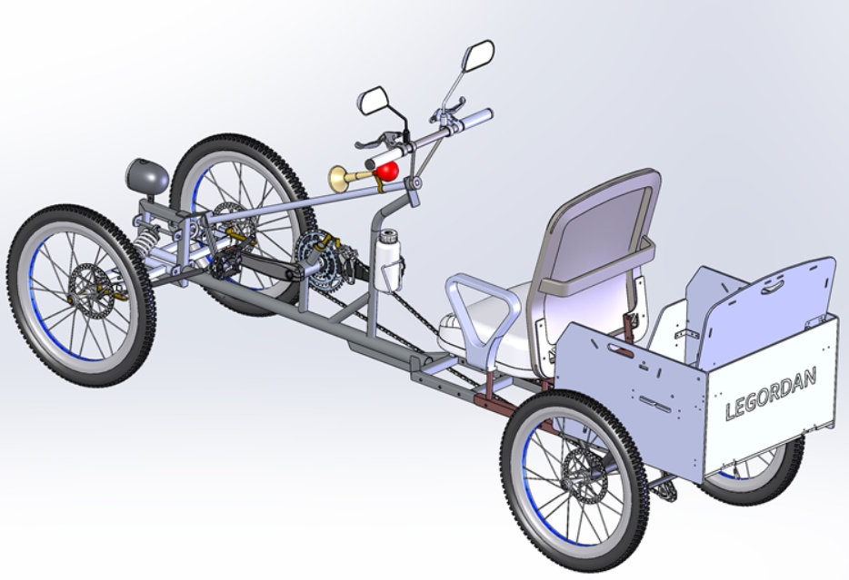 1041. Four-Wheeled Bicycle