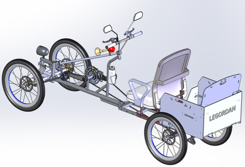 1041. Four-Wheeled Bicycle