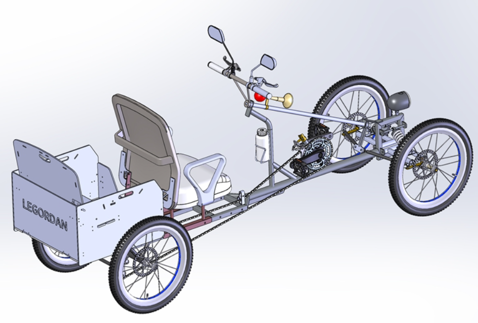 1041. Four-Wheeled Bicycle