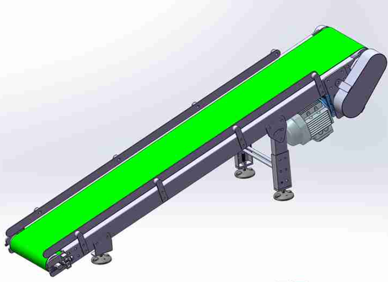 A1071. Inclined Belt Conveyor