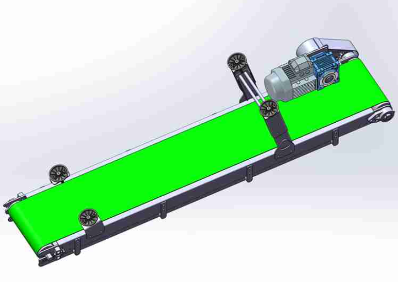 A1071. Inclined Belt Conveyor