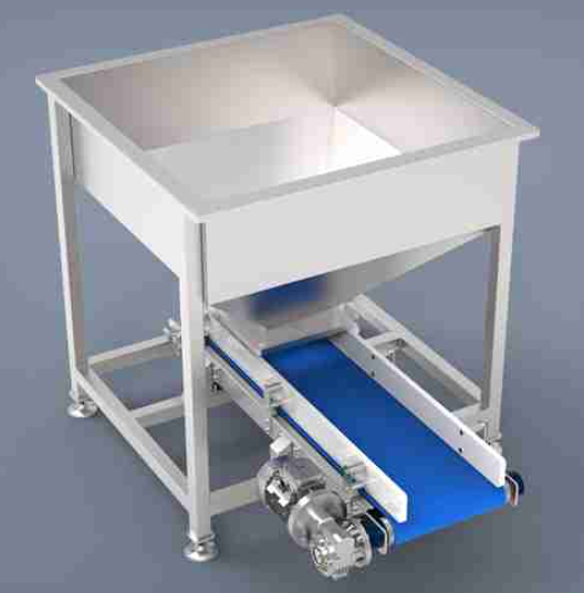 A1073. Belt Conveyor (with Hopper)
