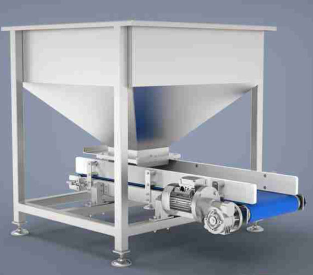 A1073. Belt Conveyor (with Hopper)
