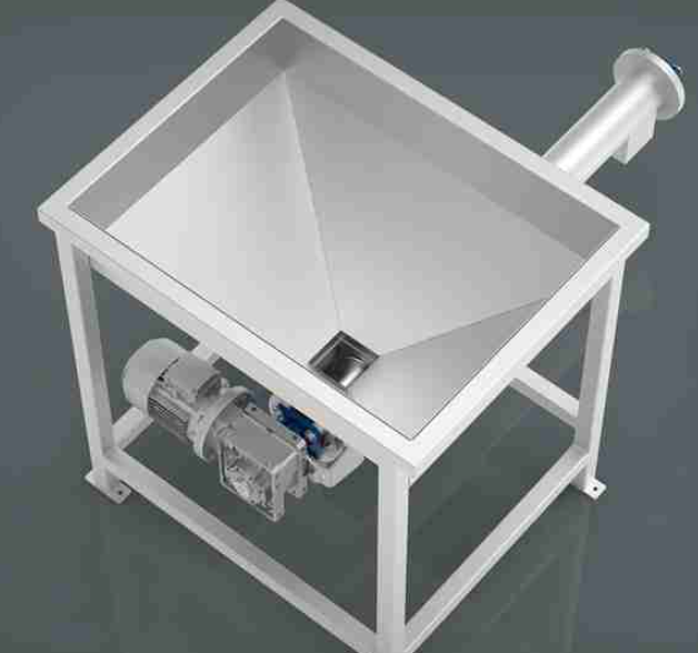 A1074. Screw Conveyor for Powder (with Hopper)