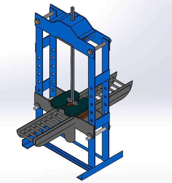 N314052-Shoe Sole Cutting Machine with Conveyor 3D Model (Solidworks)