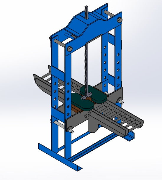 N314052-Shoe Sole Cutting Machine with Conveyor 3D Model (Solidworks)