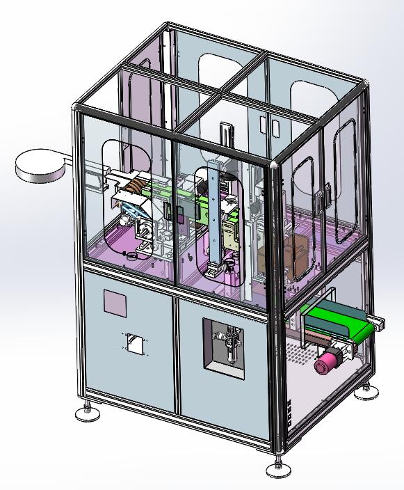 N305058 - Complete Original 3D Drawings of Steel Belt Screw Visual Inspection Machine