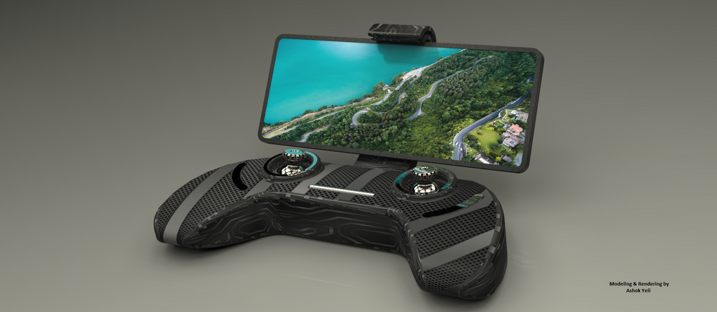 N348003 - Falcon Cam Quadcopter Aerial UAV Styling 3D Drawings, STP Format