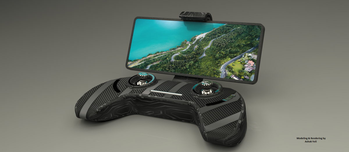 N348003 - Falcon Cam Quadcopter Aerial UAV Styling 3D Drawings, STP Format