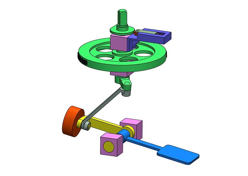 D0027 Foot-operated Rotating Mechanism