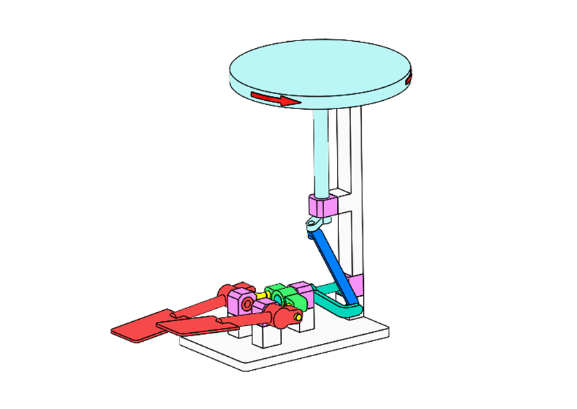 D0062 Pedal Rotation Mechanism