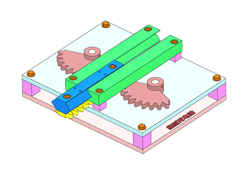 D0183 Gear-Rack Reciprocating Mechanism