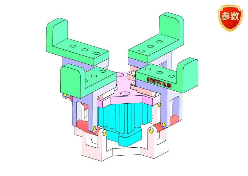 D0402 4-Jaw Self-Centering Clamping Mechanism